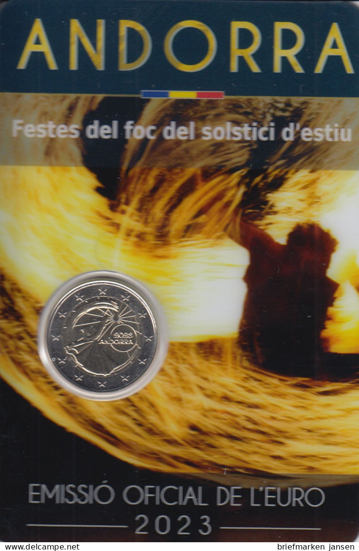 Andorra 2023, 2 €, Sonnenwendfeier - Andorra