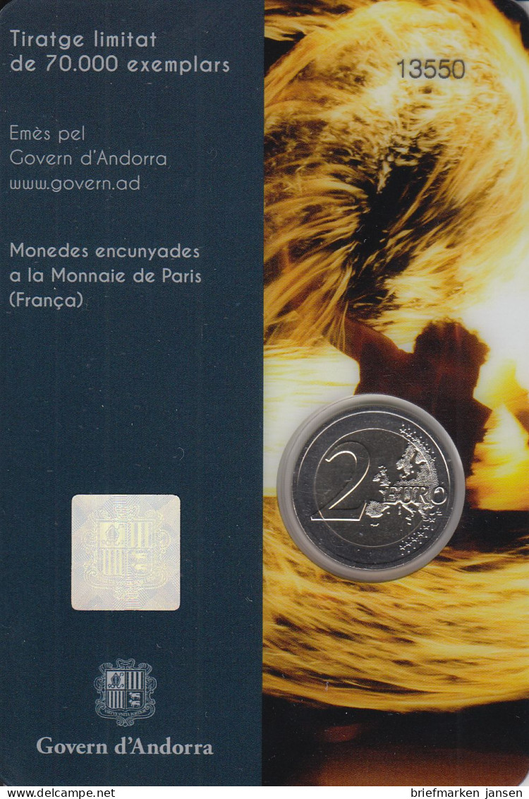 Andorra 2023, 2 €, Sonnenwendfeier - Andorre