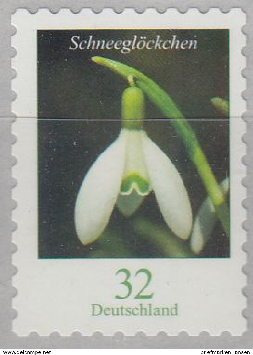 D,Bund MiNr. 3662 A.Ro Freim.Blumen, Schneeglöckchen Skl. Aus Rolle (32) - Andere & Zonder Classificatie