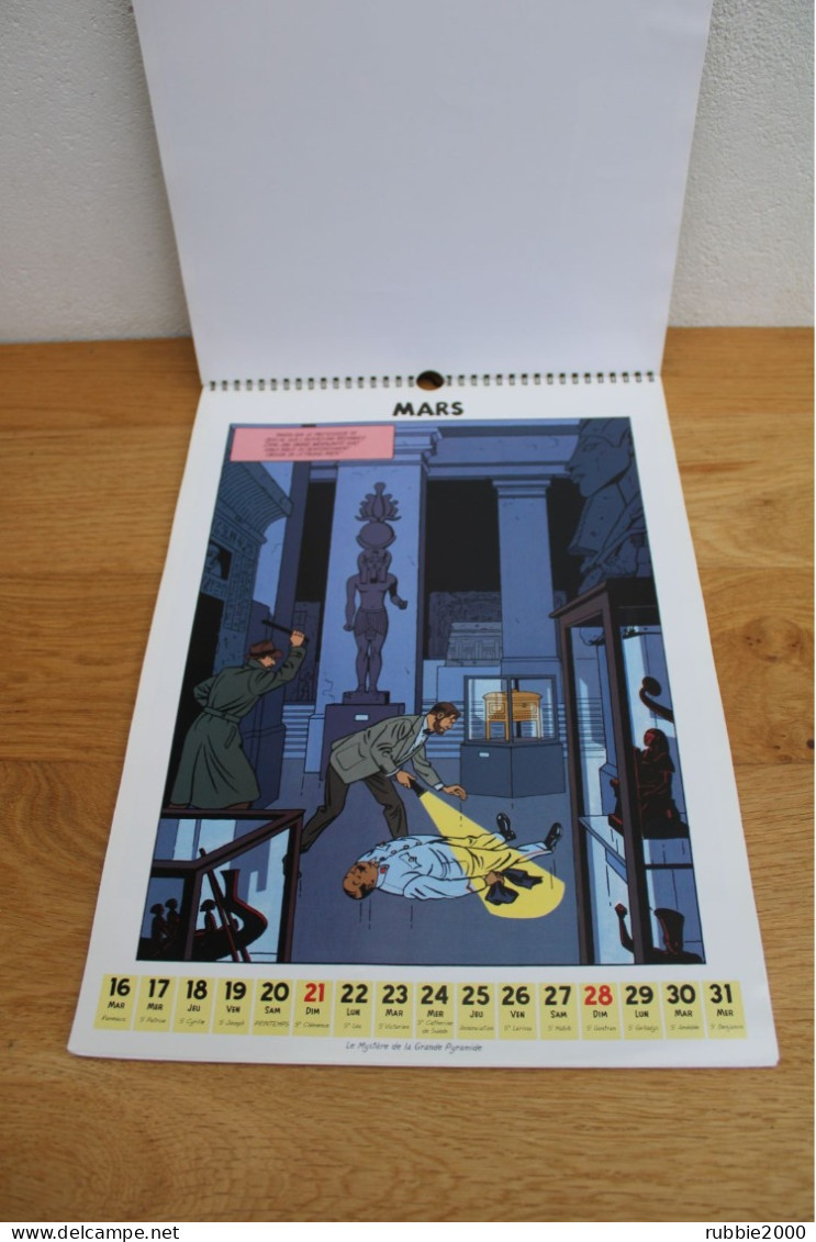 CALENDRIER MURAL GRAND FORMAT 2010 BLAKE ET MORTIMER 24 IMAGES FORMAT 31 X 43 CM. - Agende & Calendari