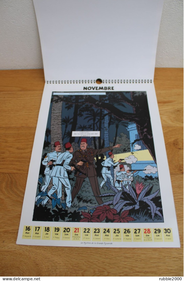 CALENDRIER MURAL GRAND FORMAT 2010 BLAKE ET MORTIMER 24 IMAGES FORMAT 31 X 43 CM. - Agendas