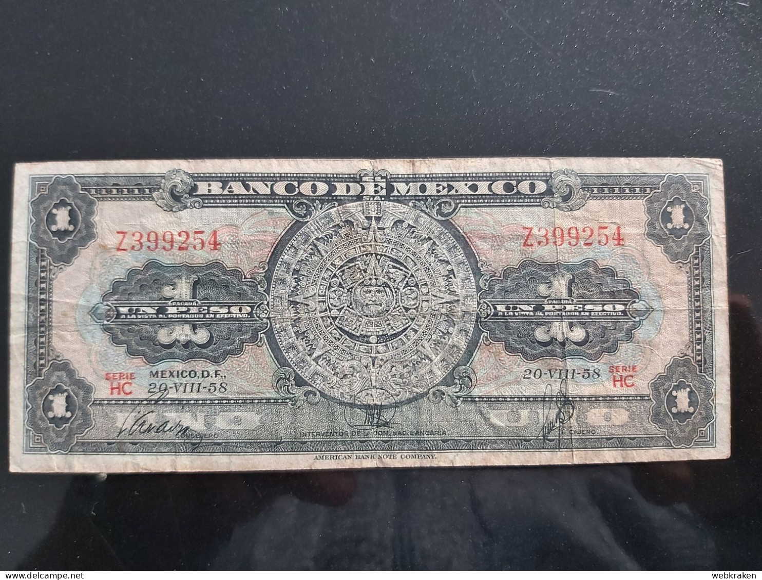 MESSICO 1 Peso MEXICO 1958 COME DA FOTO - Autres & Non Classés