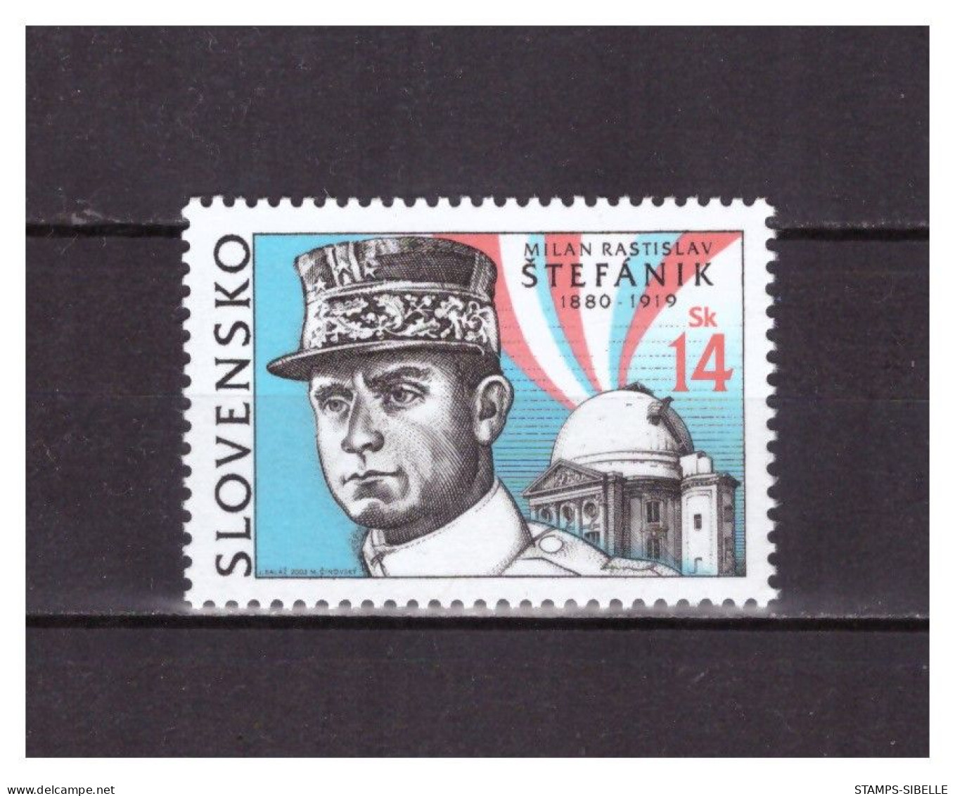 SLOVAQUIE   N ° 390   .  14 K  MILAN   STEFANIK        NEUF  **  . SUPERBE  . - Unused Stamps
