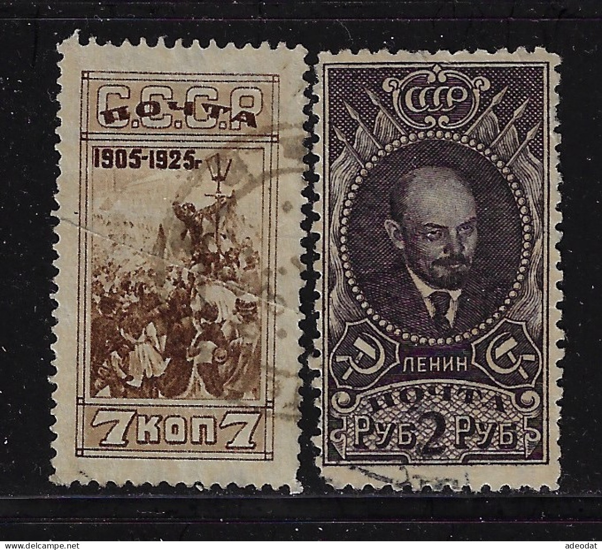 RUSSIA 1925 SCOTT # 340,343  Used - Used Stamps