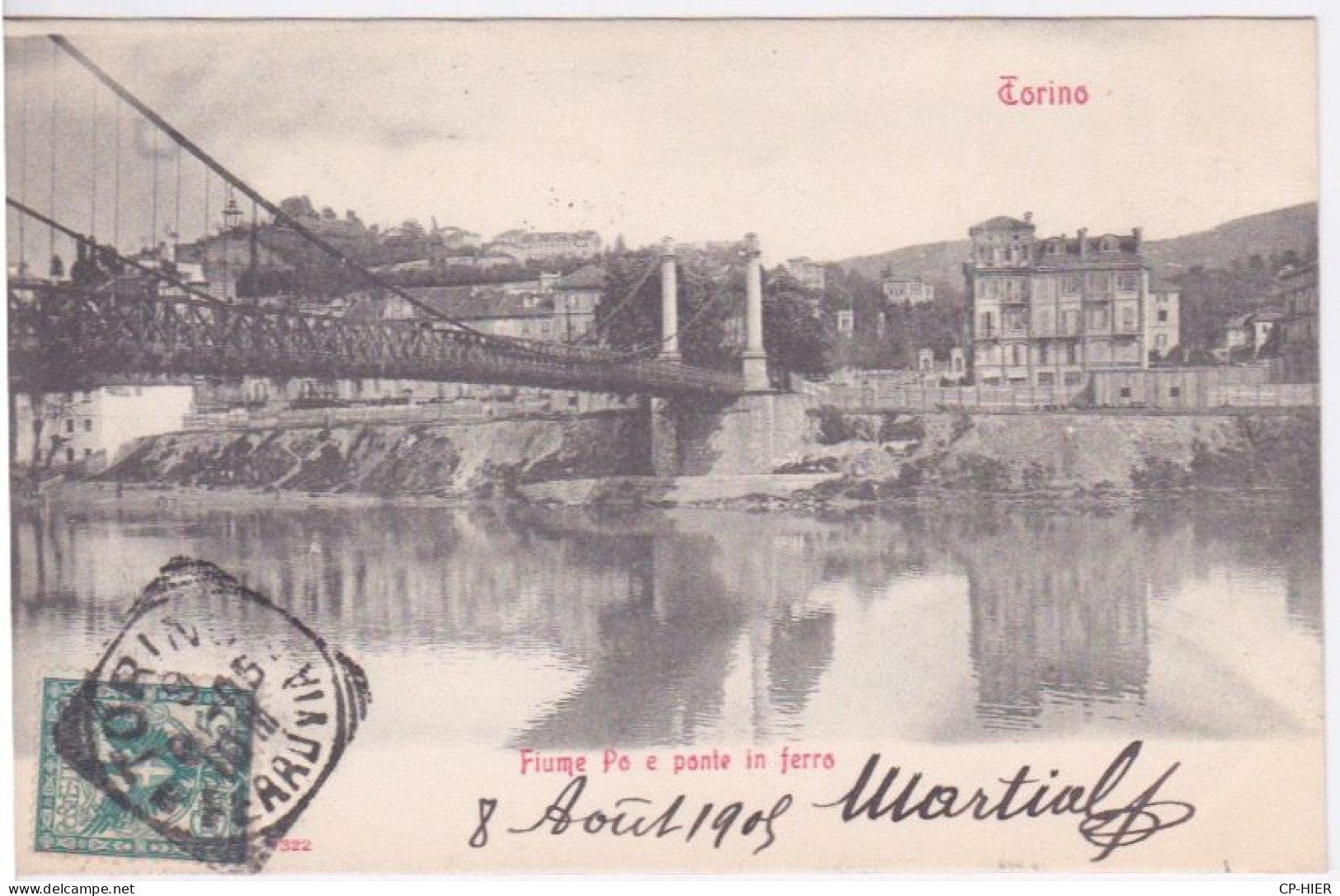 ITALIE - TURIN - TORINO - FIUME PO - PONT DE CHEMIN DE FER - - Fiume Po