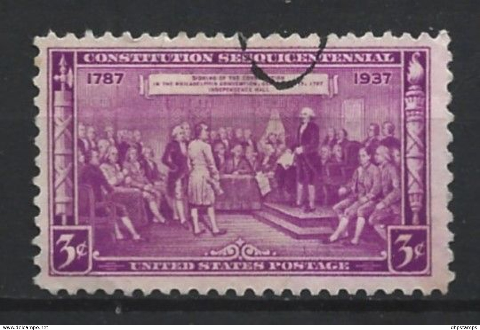 USA 1937 150th Anniv. Constitution Y.T. 363 (0) - Used Stamps