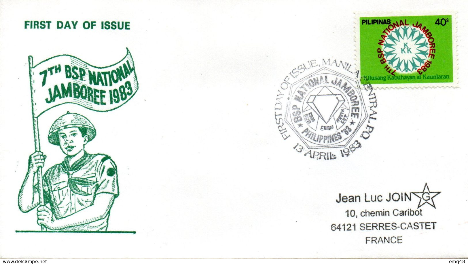 154- FRANC-MAÇONNERIE (MASONIC) : FDC...Katipunan - Scoutisme - Indépendance - Nombreux Symboles - Francmasonería