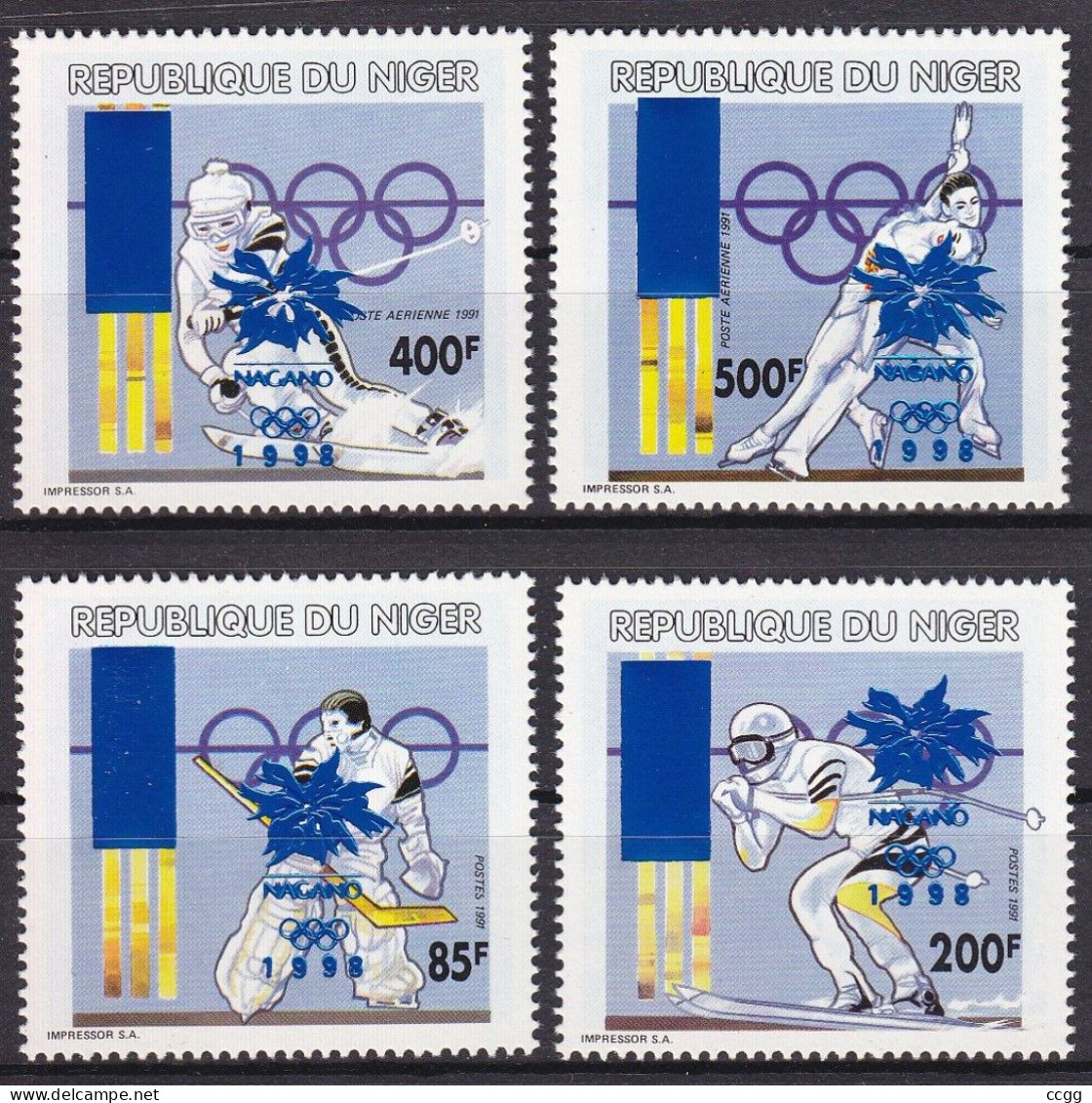 Olympic Games 1998 , Niger - Zegels  Postfris - Hiver 1998: Nagano