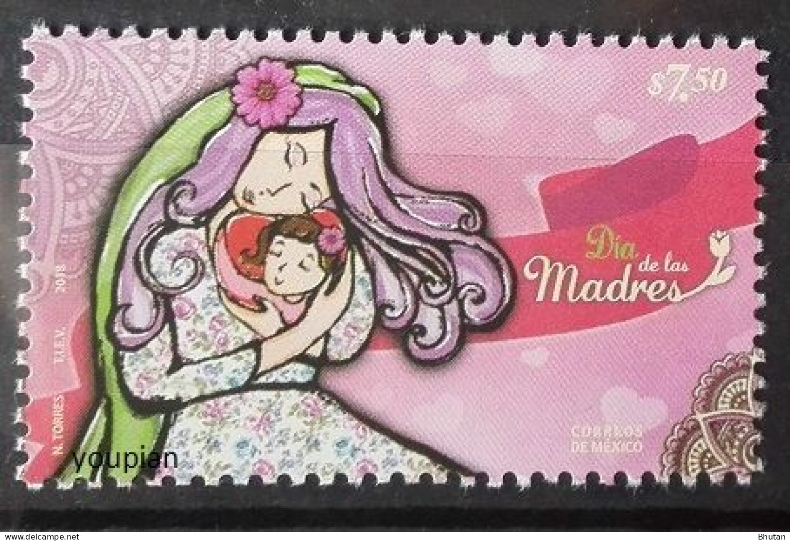 Mexico 2018, Mother's Day, MNH Single Stamp - Mexico