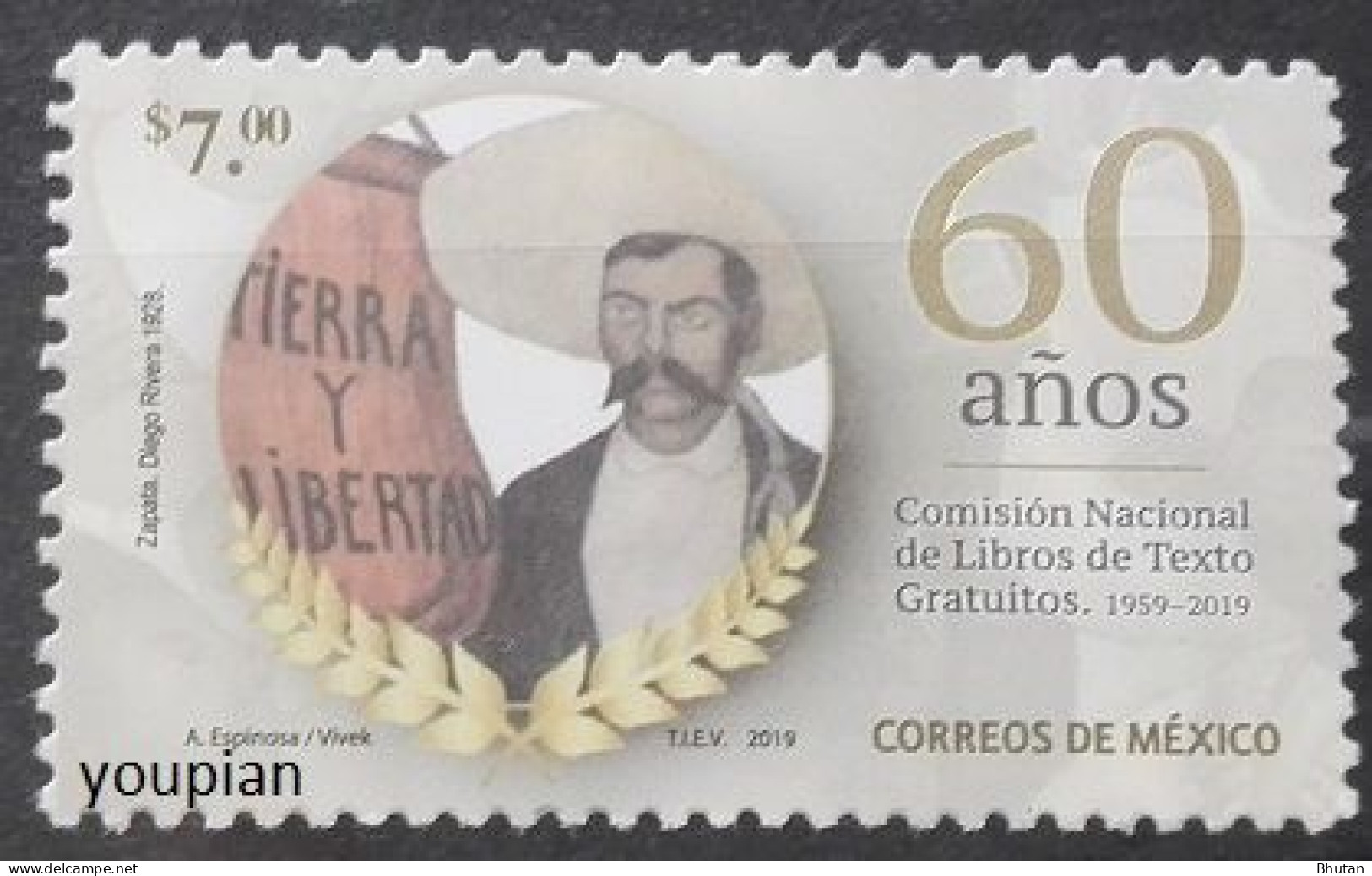 Mexico 2019, 60th Anniversary Of The National Commission Of Free Textbooks, MNH Single Stamp - Mexico