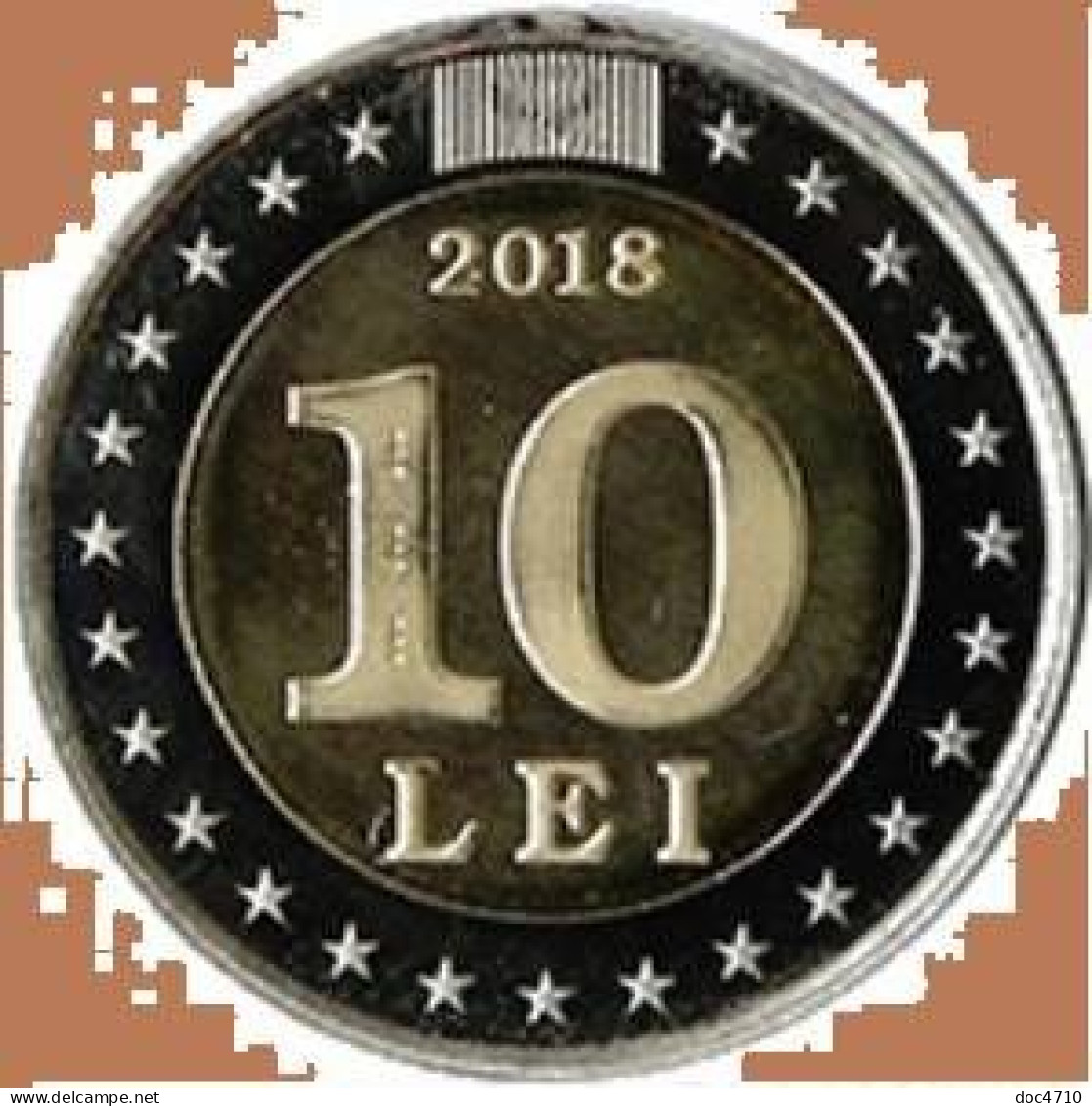 Moldova 10 Lei 2018, 25 Y. National Currency, KM#157, Unc Bimetal - Moldawien (Moldau)