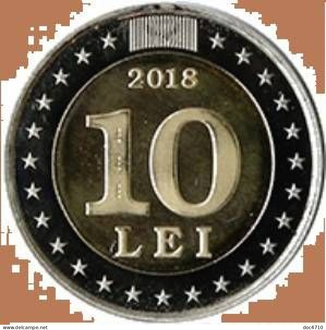 Moldova 10 Lei 2018, 25 Y. National Currency, KM#157, Unc Bimetal - Moldavie