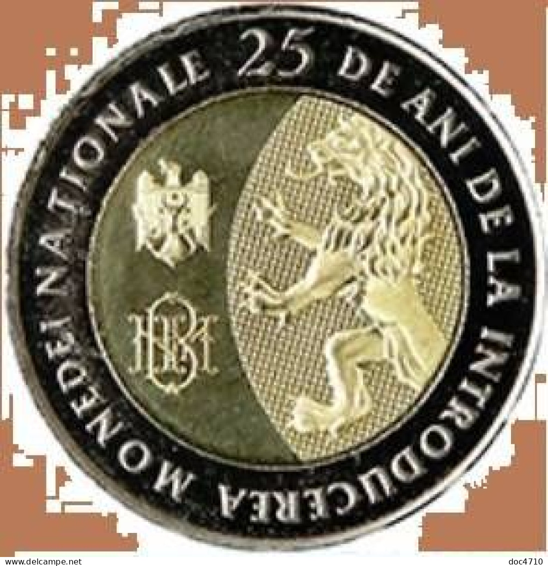 Moldova 10 Lei 2018, 25 Y. National Currency, KM#157, Unc Bimetal - Moldavie