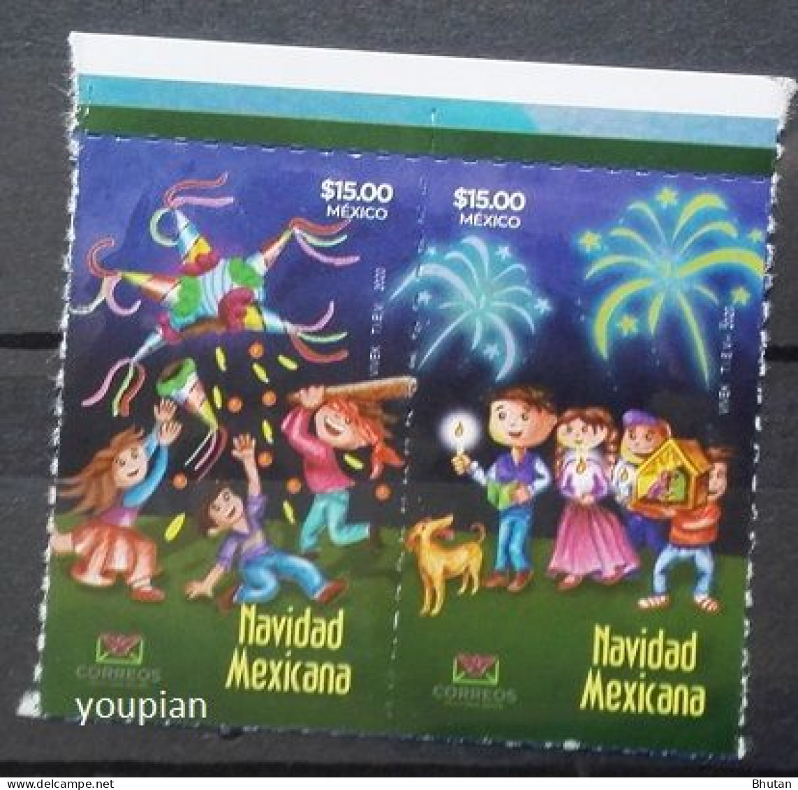 Mexico 2020, Christmas, MNH Stamps Strip - Mexico