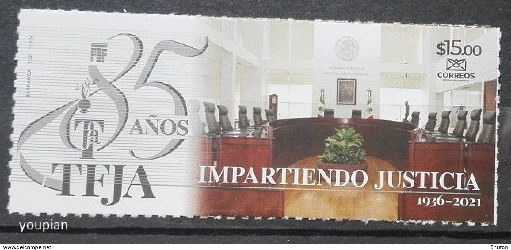 Mexico 2021, Justice Tribunal, MNH Single Stamp - Mexico