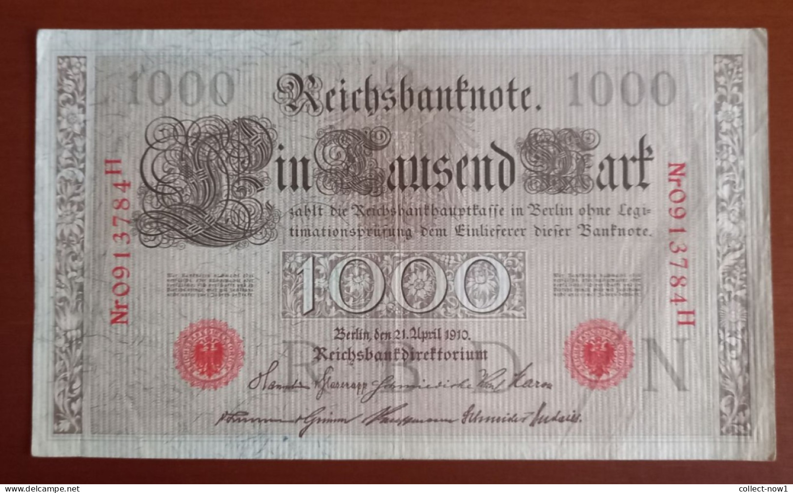 #1   ALLEMAGNE - DEUTSCHE REICH 1000 MARK  - 1910 - 1.000 Mark