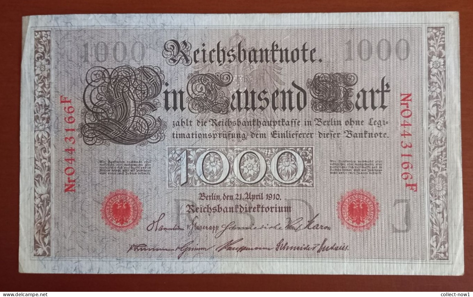 #1   ALLEMAGNE - DEUTSCHE REICH 1000 MARK  - 1910 - 1.000 Mark