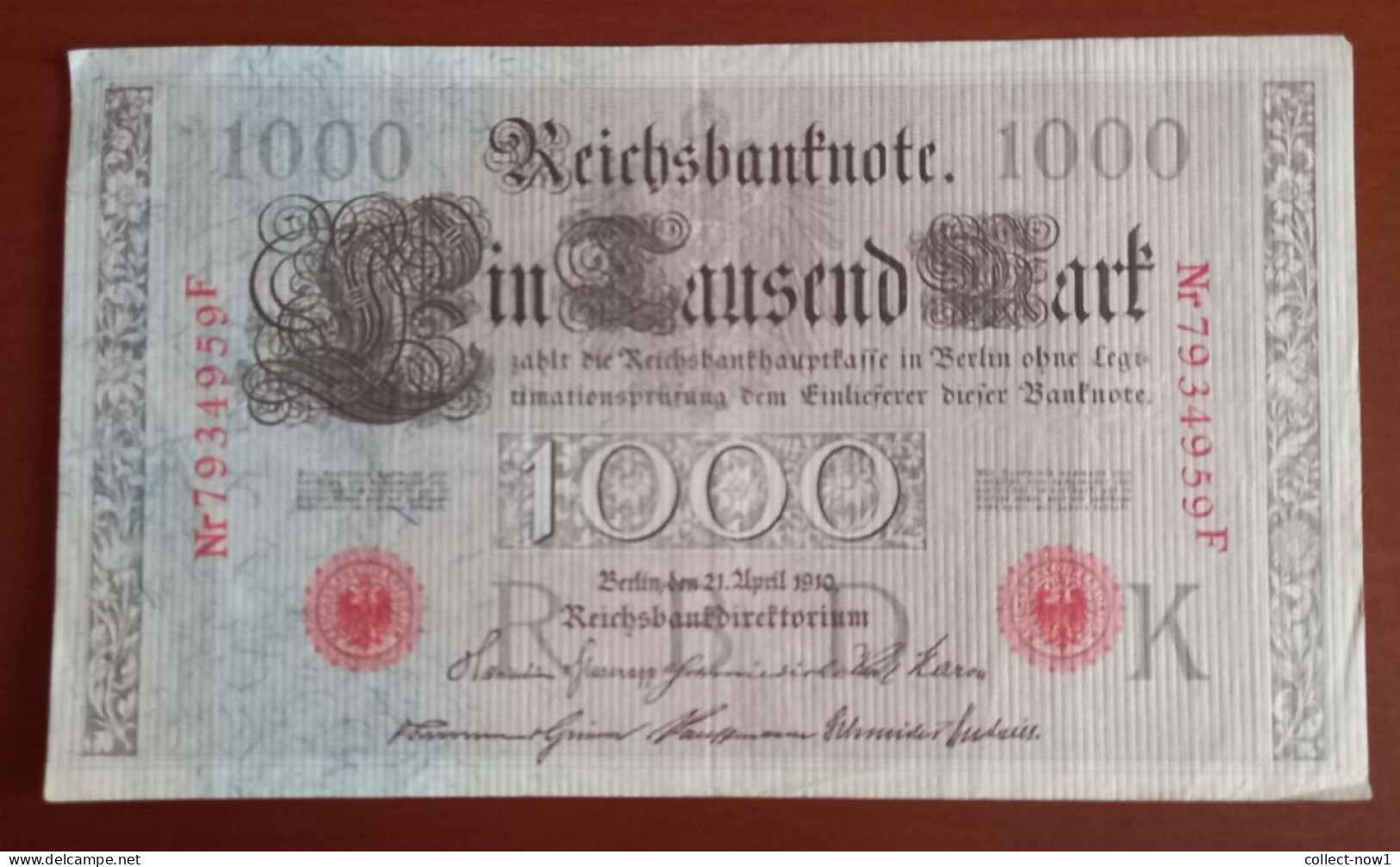 #1   ALLEMAGNE - DEUTSCHE REICH 1000 MARK  - 1910 - 1.000 Mark