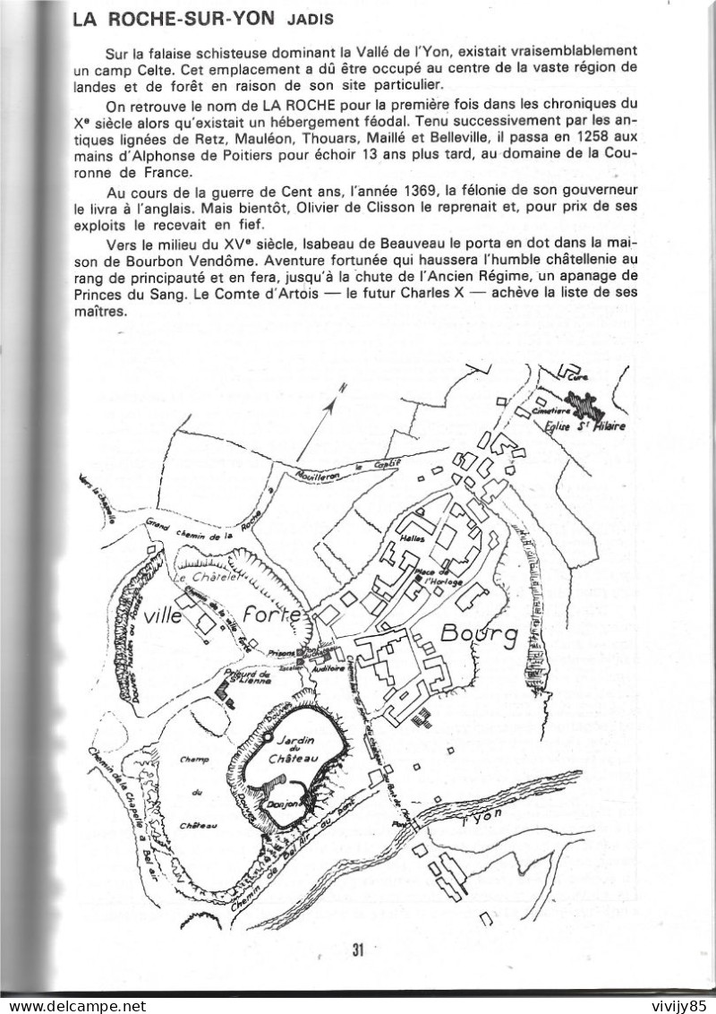 85 - Livre/plaquette Illustré De 53 Pages  " En VENDEE , La ROCHE SUR YON " - Pays De Loire