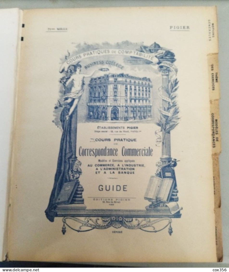 PIGIER COURS PRATIQUE De CORRESPONDANCE COMMERCIALE - Comptabilité/Gestion