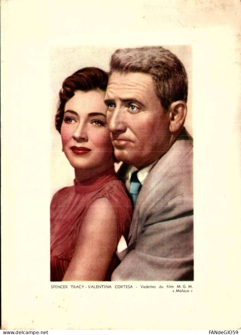 > Célébrités > Artistes   SPENCER  TRACY  / VALENTINA  CORTESA/// FORMAT  13 X18 - Künstler