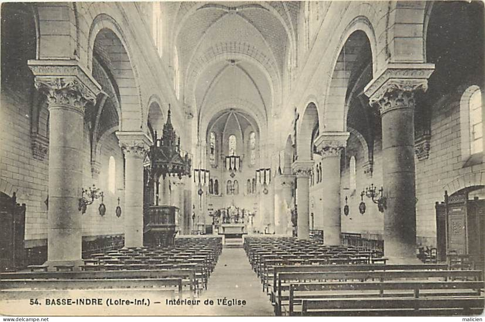 - Loire Atlantique -ref-C585- Basse Indre - Interieur De L Eglise - - Basse-Indre