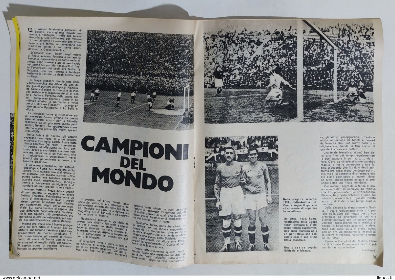 37826 Supplemento INTREPIDO N. 26 - La Grande Avventura Della Nazionale 1934 - Deportes