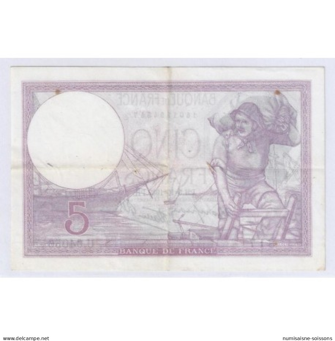 FAY 04/11 - 5 FRANCS VIOLET - 05/10/1939 - SUPERBE - TACHES DE ROUILLE - PICK 83 - 5 F 1917-1940 ''Violet''