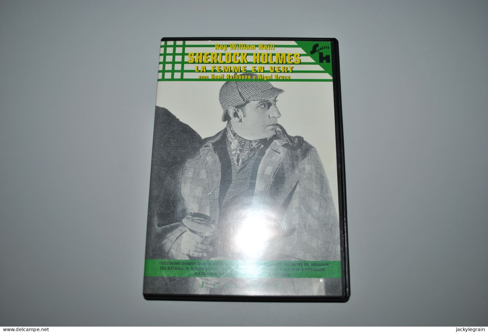 DVD "Femme En Vert"/Sherlock Holmes VO Anglais/ST Français Comme Neuf Vente En Belgique Uniquement Envoi Bpost 3 € - Policiers