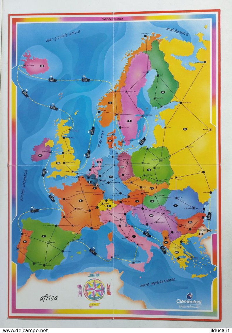 56636 Gioco Da Tavolo Clementoni - L'Europa - Brain Teasers, Brain Games