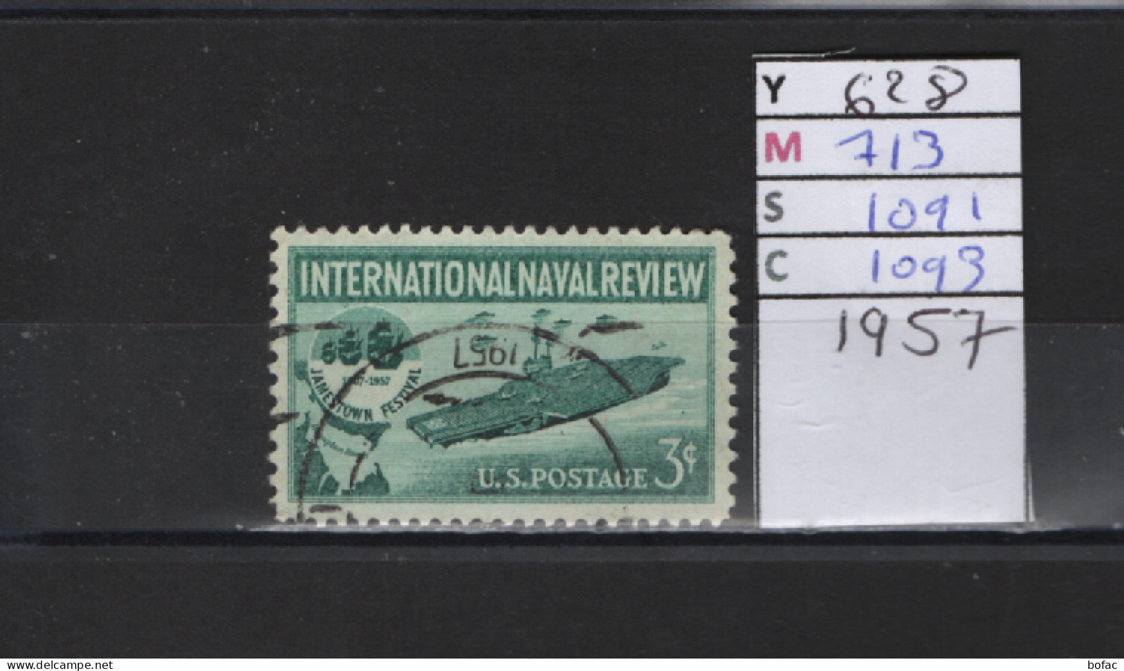 PRIX FIXE Obl  628 YT 713 MIC 1091 SCO 1093 GIB  International Naval Review 1957 S Etats Unis  58A/07 - Used Stamps