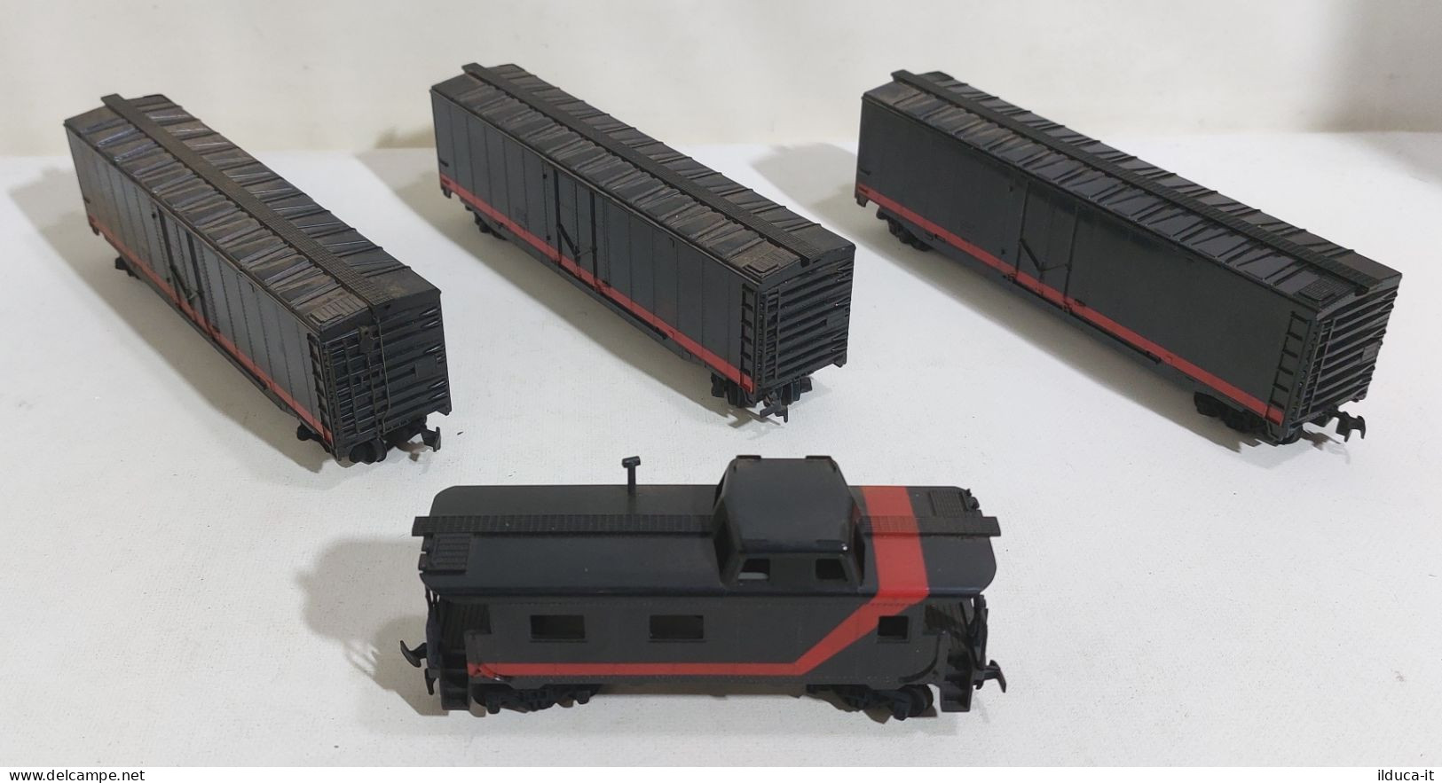 I112532 Fermodellismo Scala H0 Tyco - Set 12 Pezzi A-Team Train - Locomotive