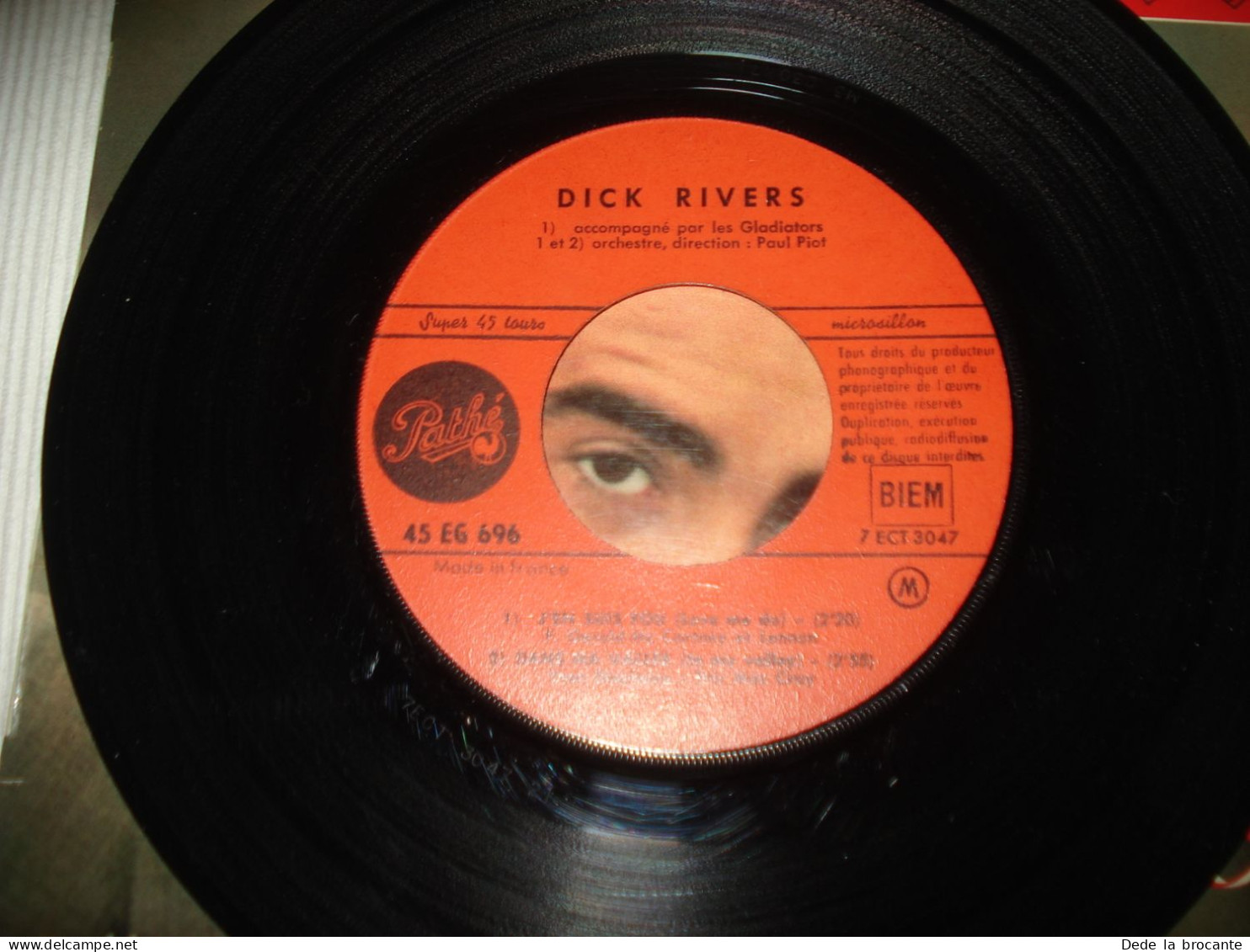 B13 / Dick Rivers – Tu N'es Plus Là - EP -  Pathé – EG 696 - Fr 1963  VG+/VG+ - Formats Spéciaux