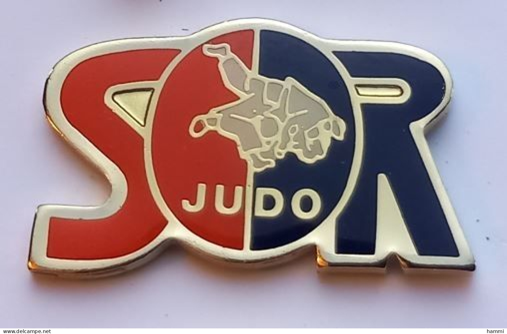 SP235 Pin's Judo SOR Club Stade Olympique De Rosny Sous Bois Seine-Saint-Denis Achat Immédiat - Judo