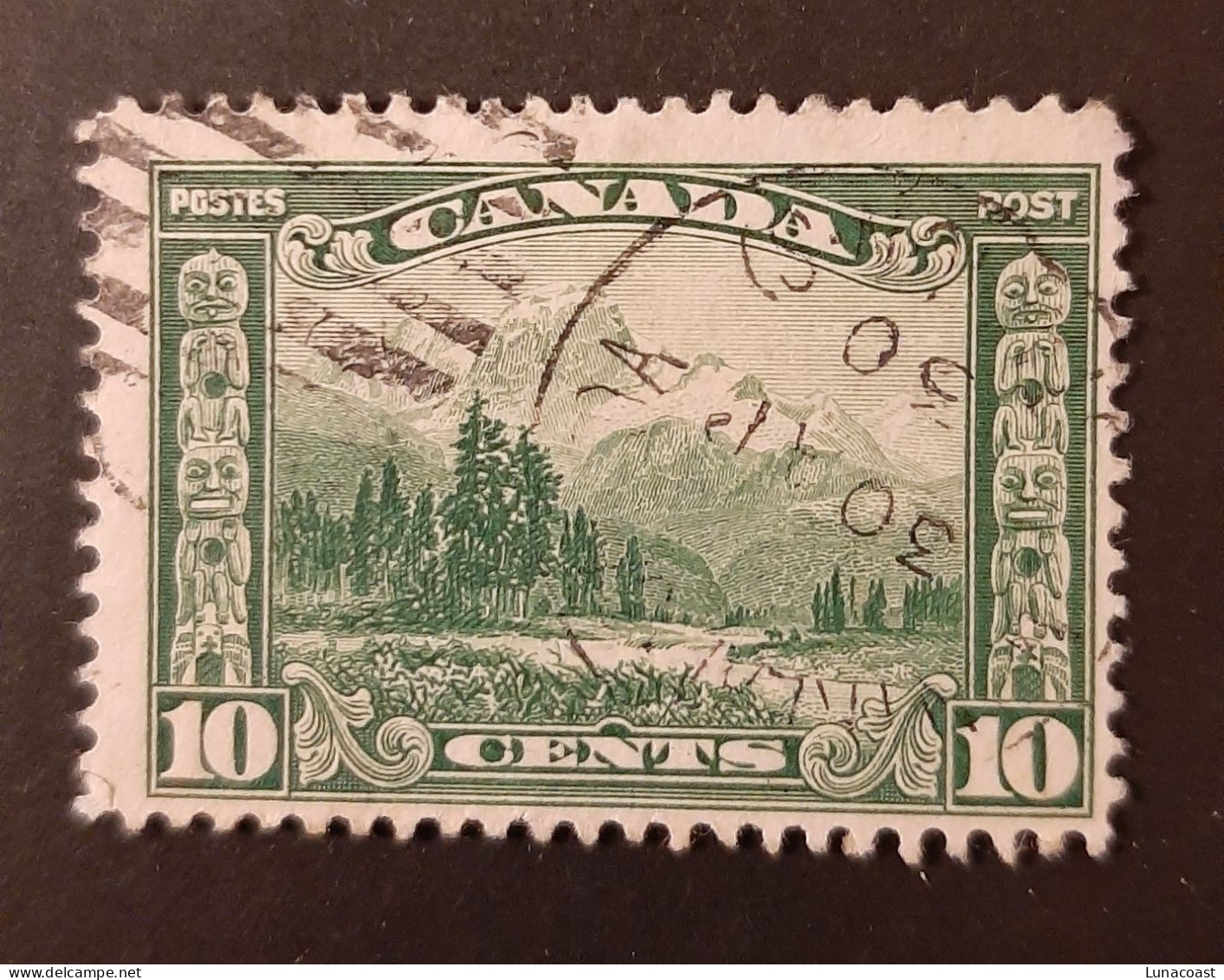 Canada 1928  USED  Sc 155,    10c Mount Hurd - Oblitérés