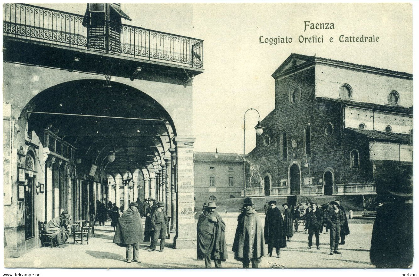 E.727  FAENZA - Loggiato Orefici E CattedfralePritelli - Faenza