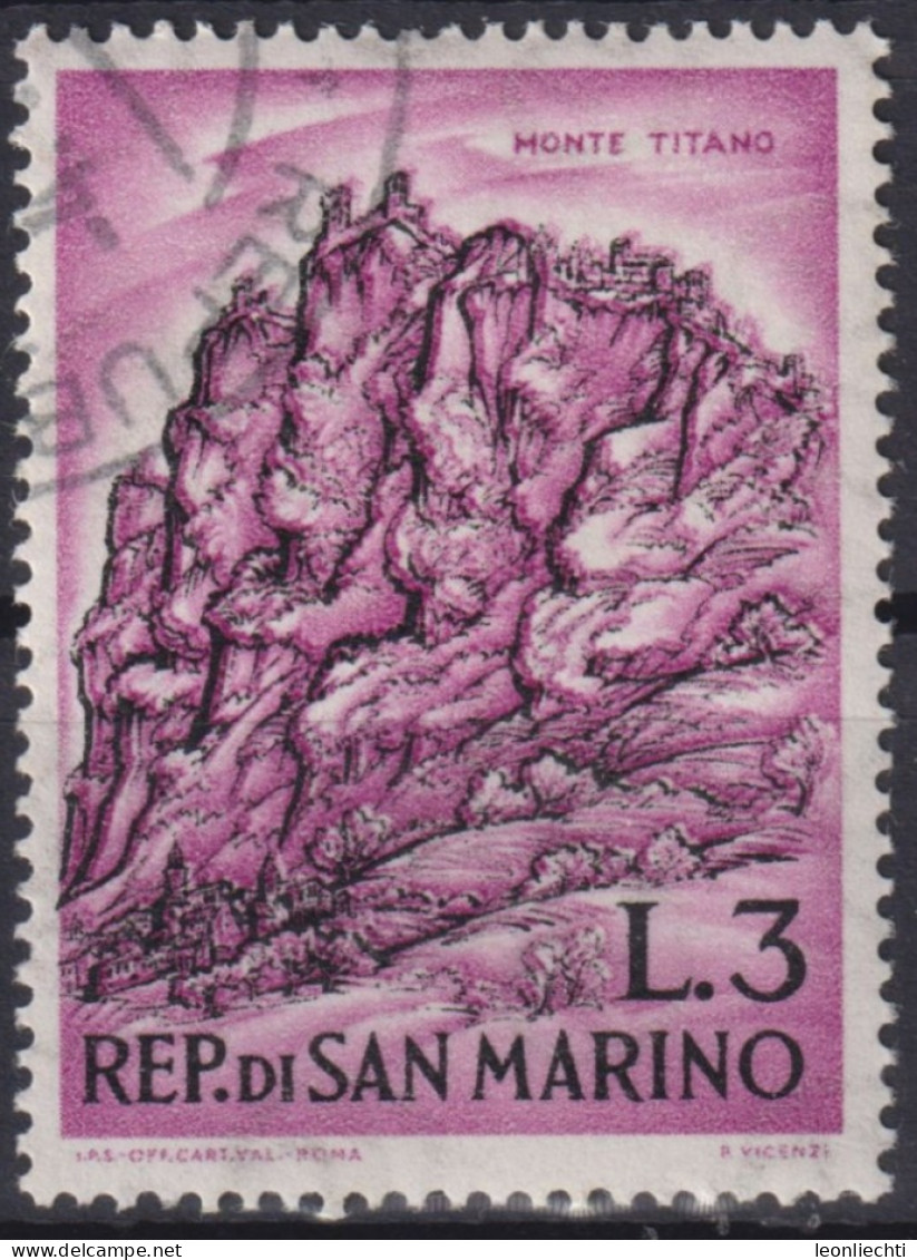 1962 San Marino ° Mi:SM 731, Sn:SM 521, Yt:SM 554, Mount Titano - Usati