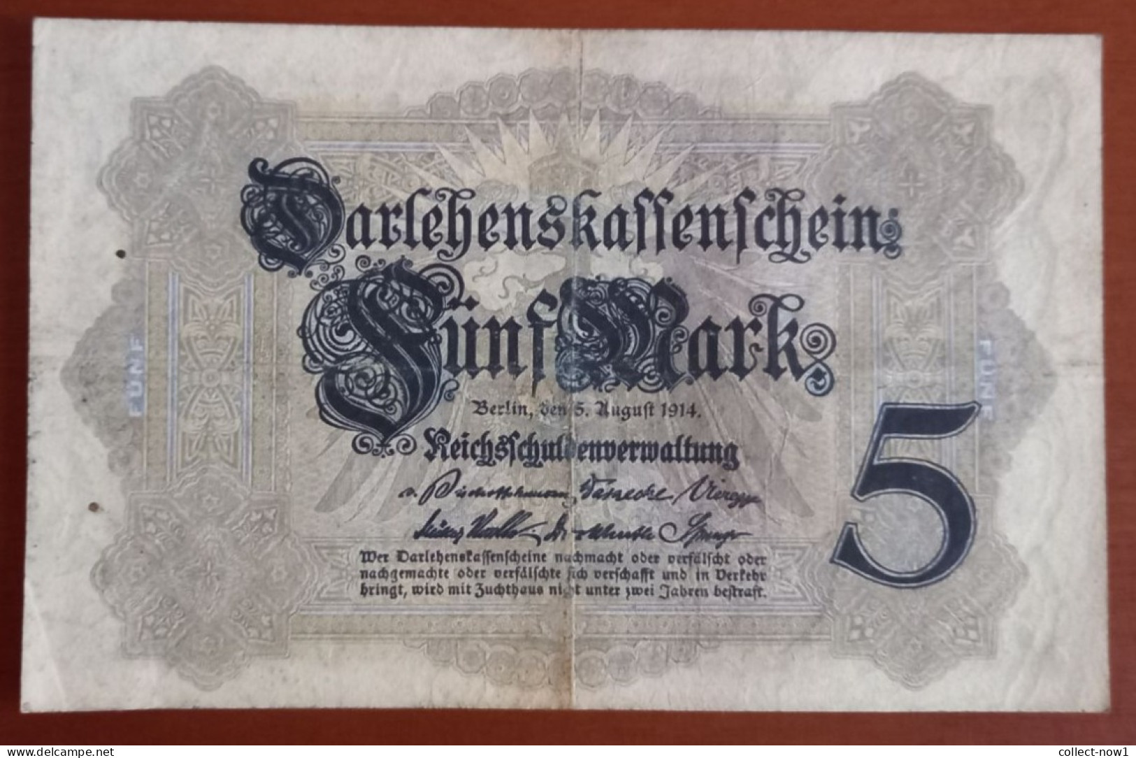 #1   ALLEMAGNE - DEUTSCHE REICH 5 MARK  - 1914 - 1000 Mark