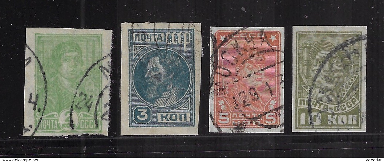 RUSSIA 1929-1931 SCOTT #457,458,460-462 USED - Gebruikt