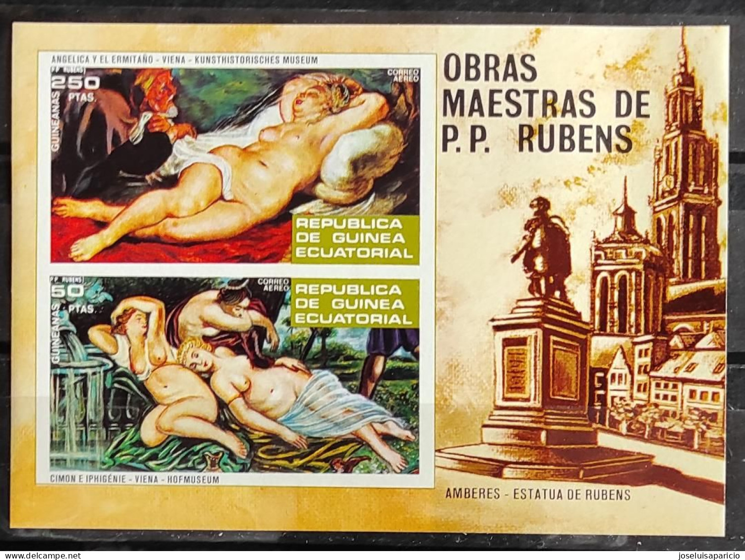 OBRAS MAESTRAS DEL DESNUDO - RUBENS  HOJA BLOQUE NO DENTADA MNHMICHEL B79 - Nudes