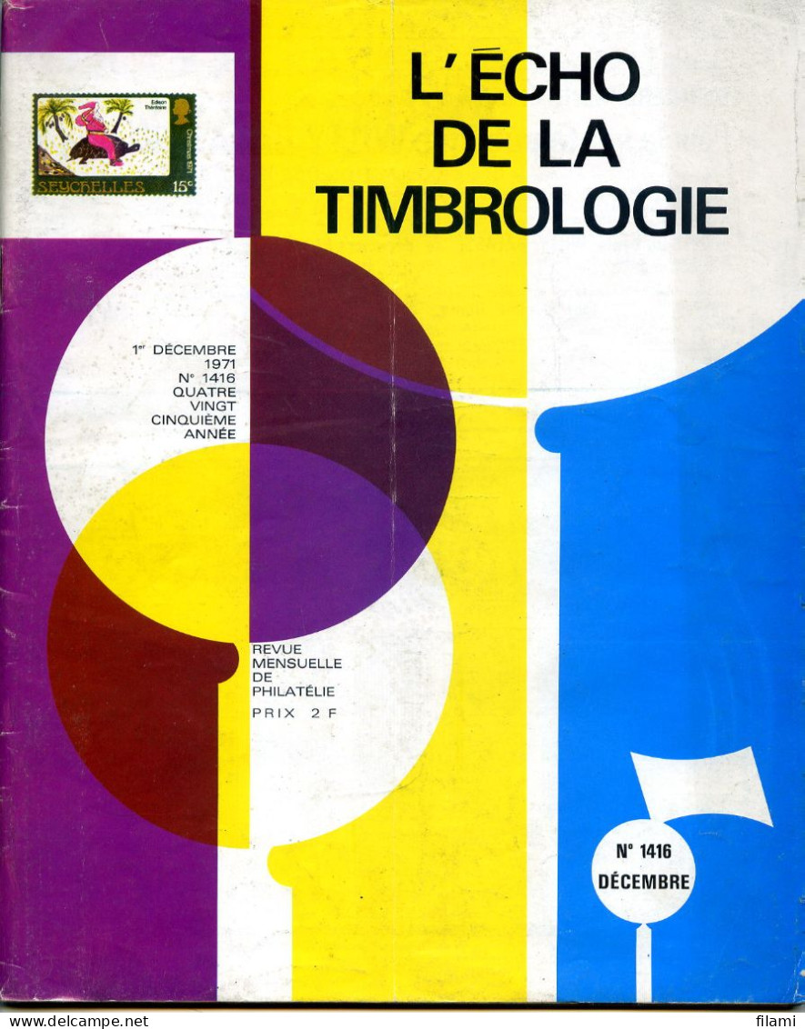 L'écho De La Timbrologie,Semeuse Lignée 15c,Roumanie 1865,type Sage,gréve,reimpression Hambourg,port-payé 1653 - Francés (hasta 1940)