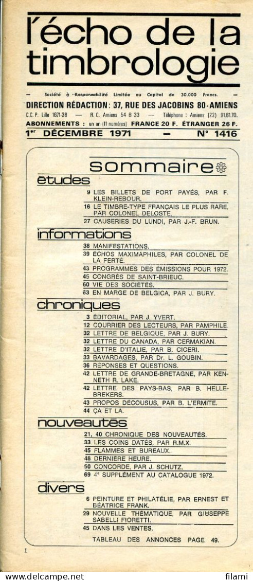 L'écho De La Timbrologie,Semeuse Lignée 15c,Roumanie 1865,type Sage,gréve,reimpression Hambourg,port-payé 1653 - Francés (hasta 1940)