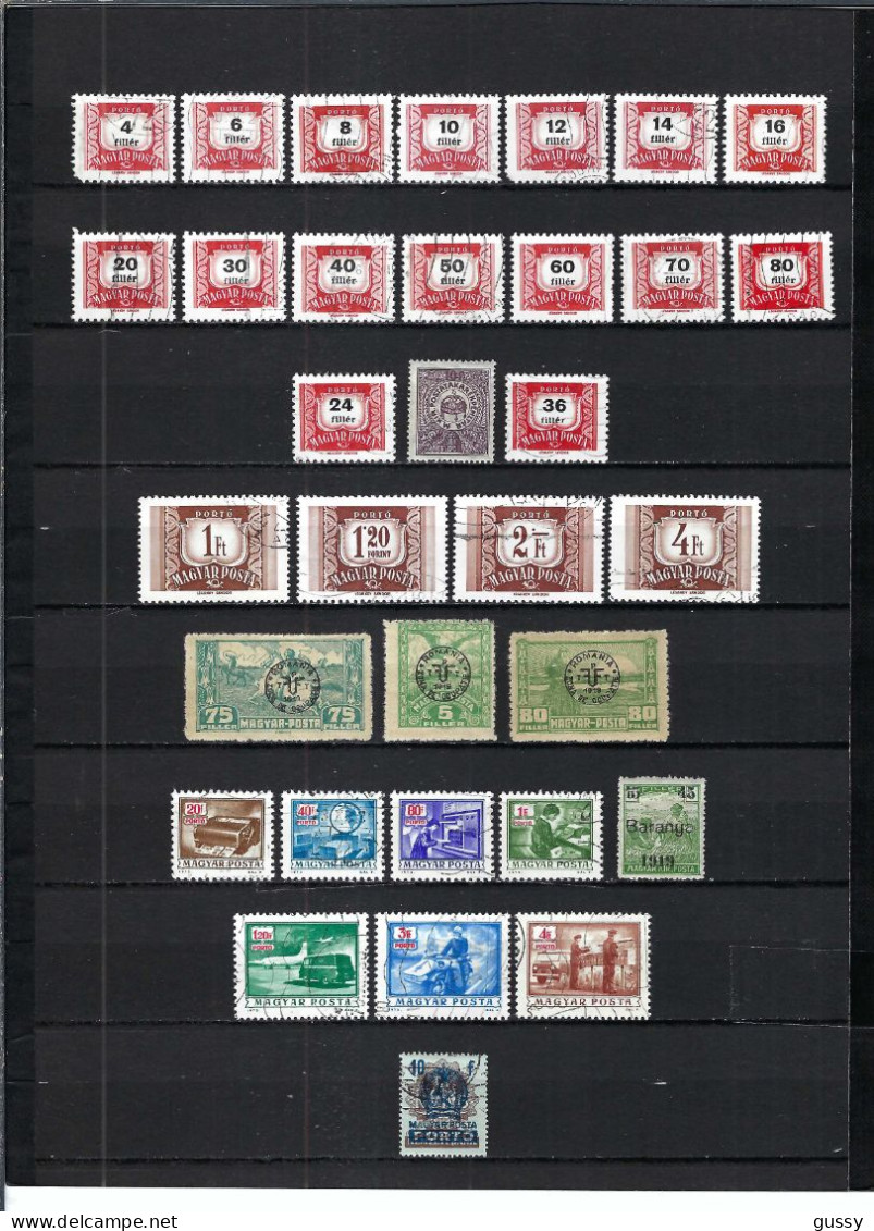 HONGRIE Ca.1919-60: Lot D' Obl. Et Neufs* Divers - Dienstzegels