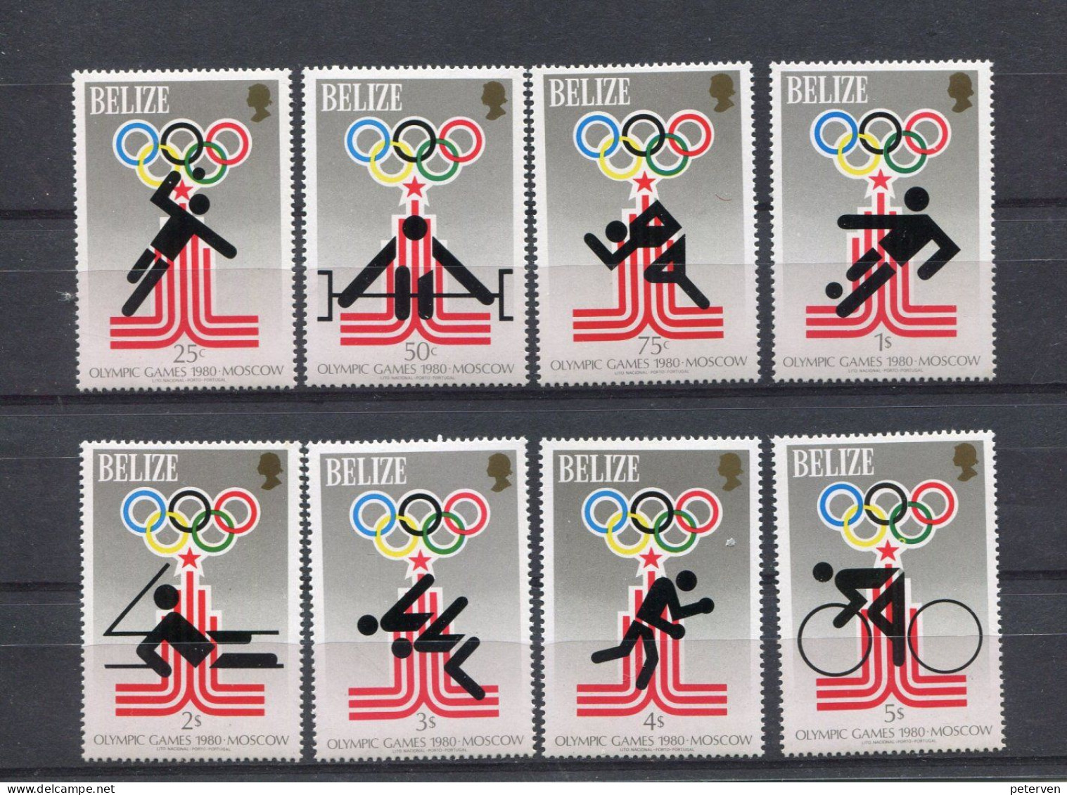 Olympische Spiele Moskau : BELIZE 1979; Postfrisch/MNH - Verano 1980: Moscu