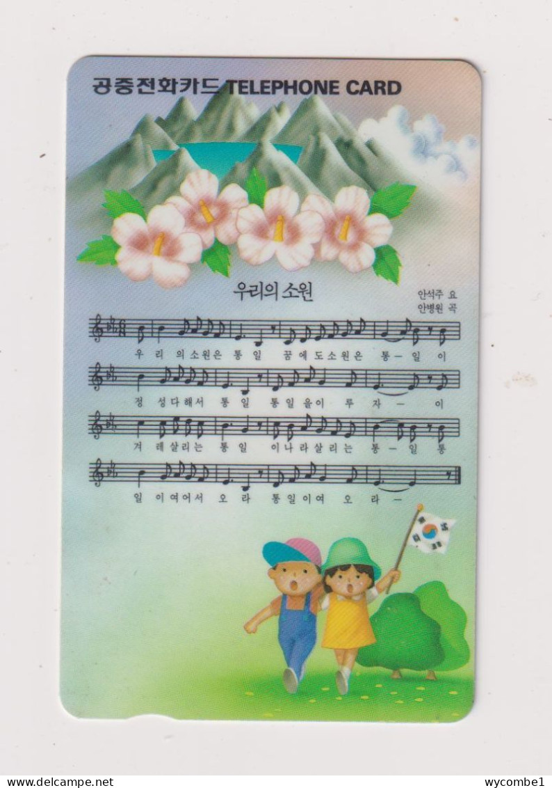 SOUTH KOREA - Music Score Magnetic Phonecard - Corée Du Sud