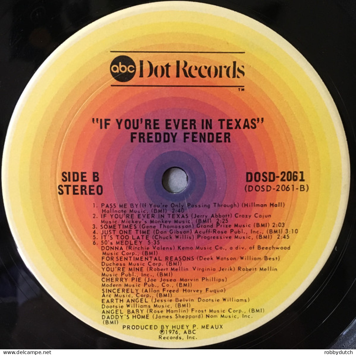 * LP *  FREDDY FENDER - IF YOU'RE EVER IN TEXAS  (USA 1976 - Country & Folk