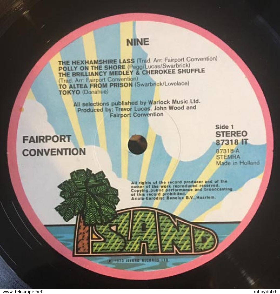 * LP *  FAIRPORT CONVENTION - NINE (Holland 1973) - Country & Folk
