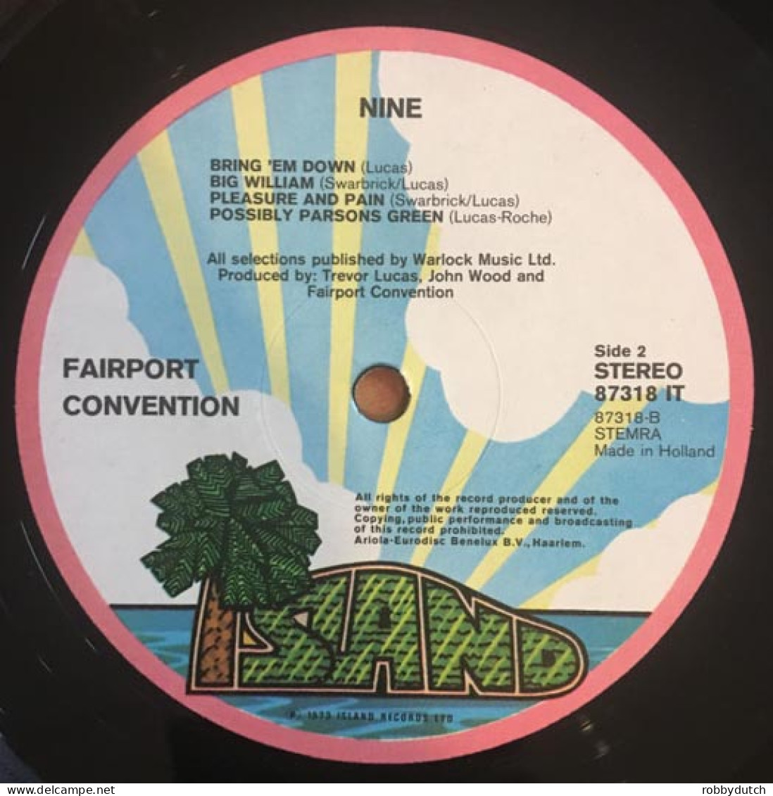 * LP *  FAIRPORT CONVENTION - NINE (Holland 1973) - Country En Folk