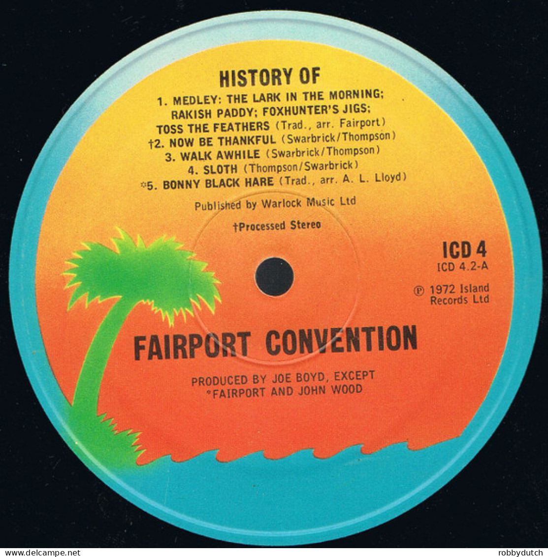 * 2LP *  HISTORY OF FAIRPORT CONVENTION (England 1972)