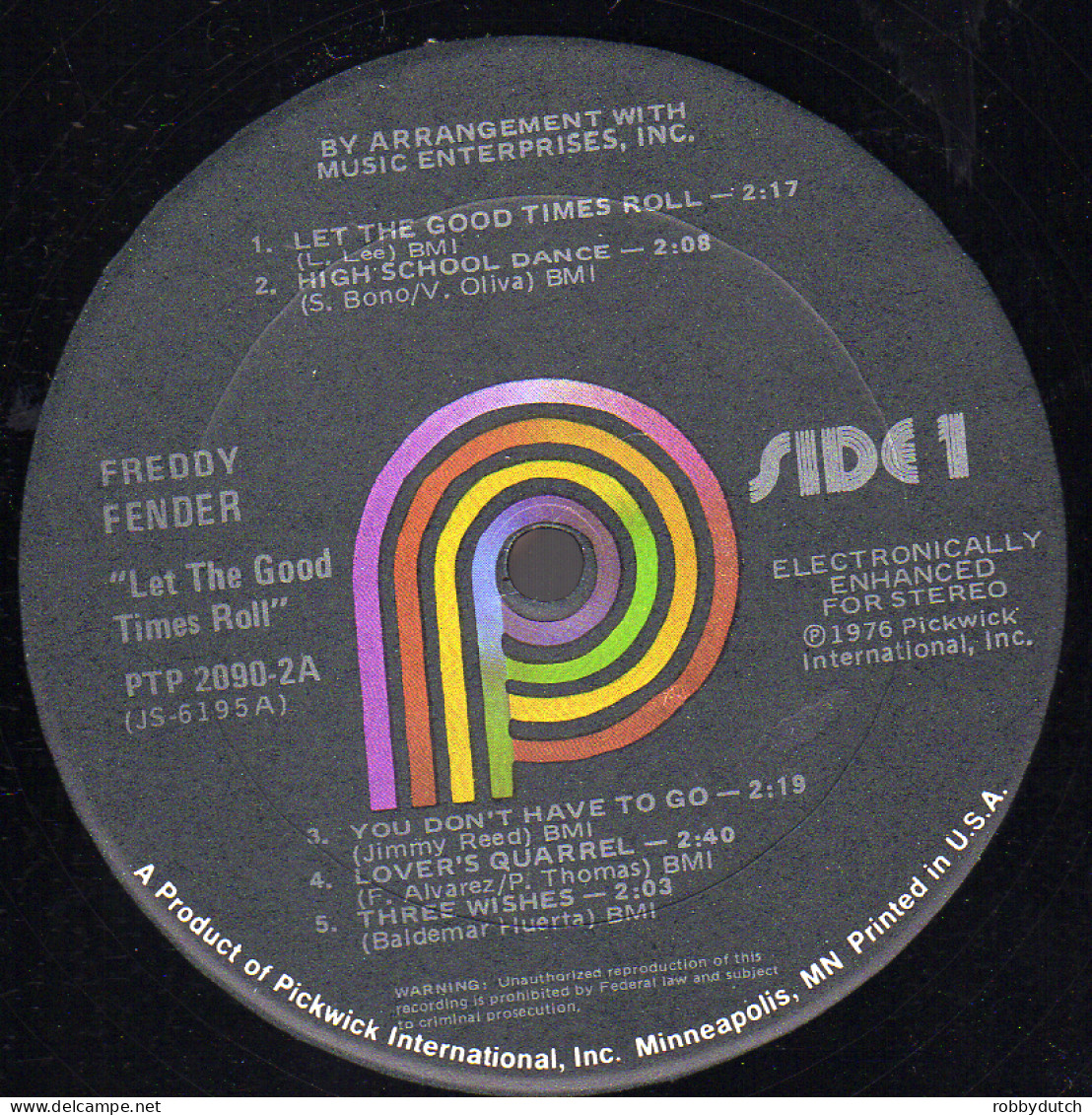 * 2LP *  FREDDY FENDER - LET THE GOOD TIMES ROLL (USA 1976 EX-) - Country Et Folk